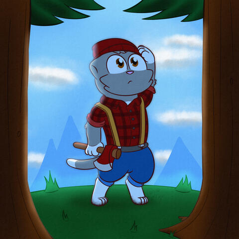 Ony as a lumberjack